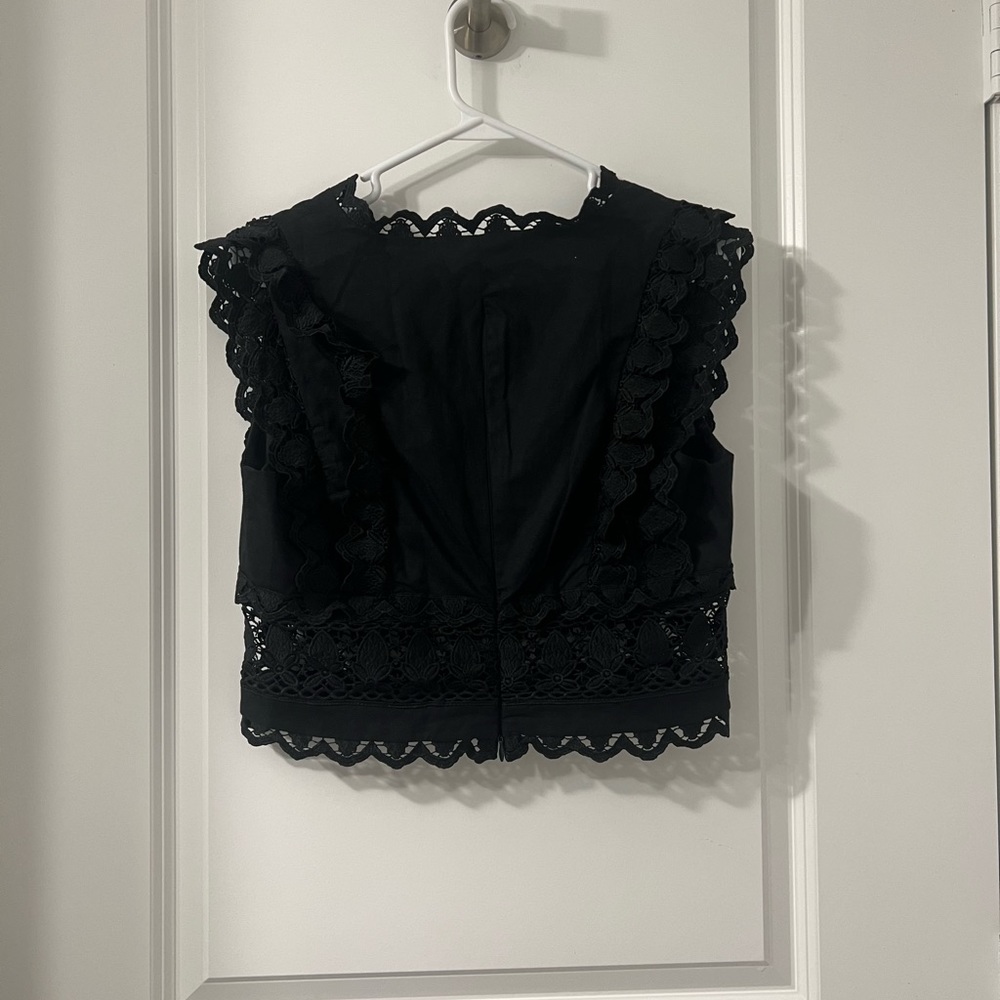 Endless Rose Black Neck Lace Crop Top✨Final Drop✨ - Picture 5 of 9